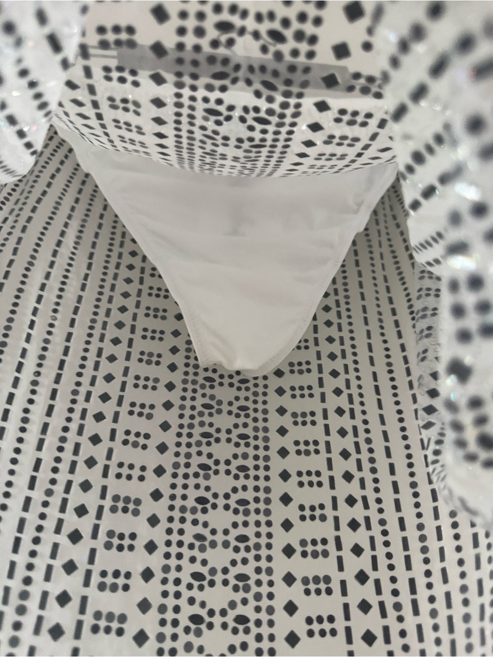 12th Tribe White Sequin Mini Skirt - Picture 10 of 10